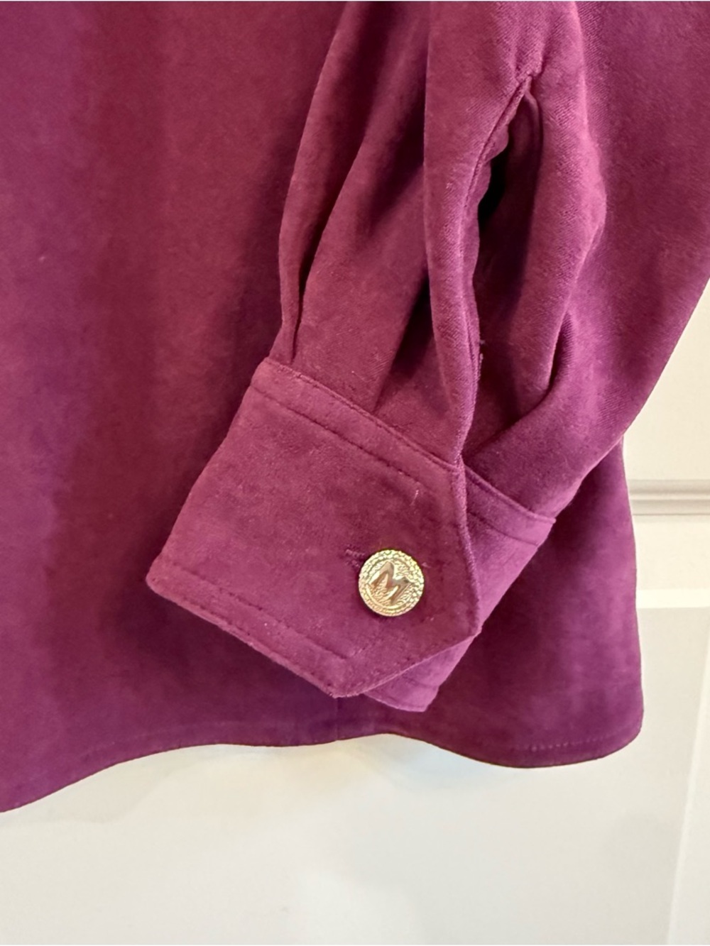 Bob Mackie Wearable Art Purple Faux Suede Phoenix Jacket Boho Glam Vintage L - Picture 6 of 10